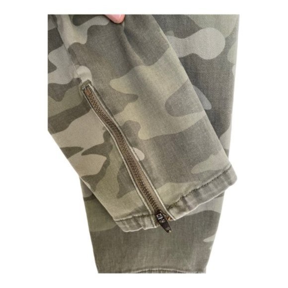 Banana Republic Heritage Camo Skinny Ankle Zip Jean Size 27 - Picture 6 of 9